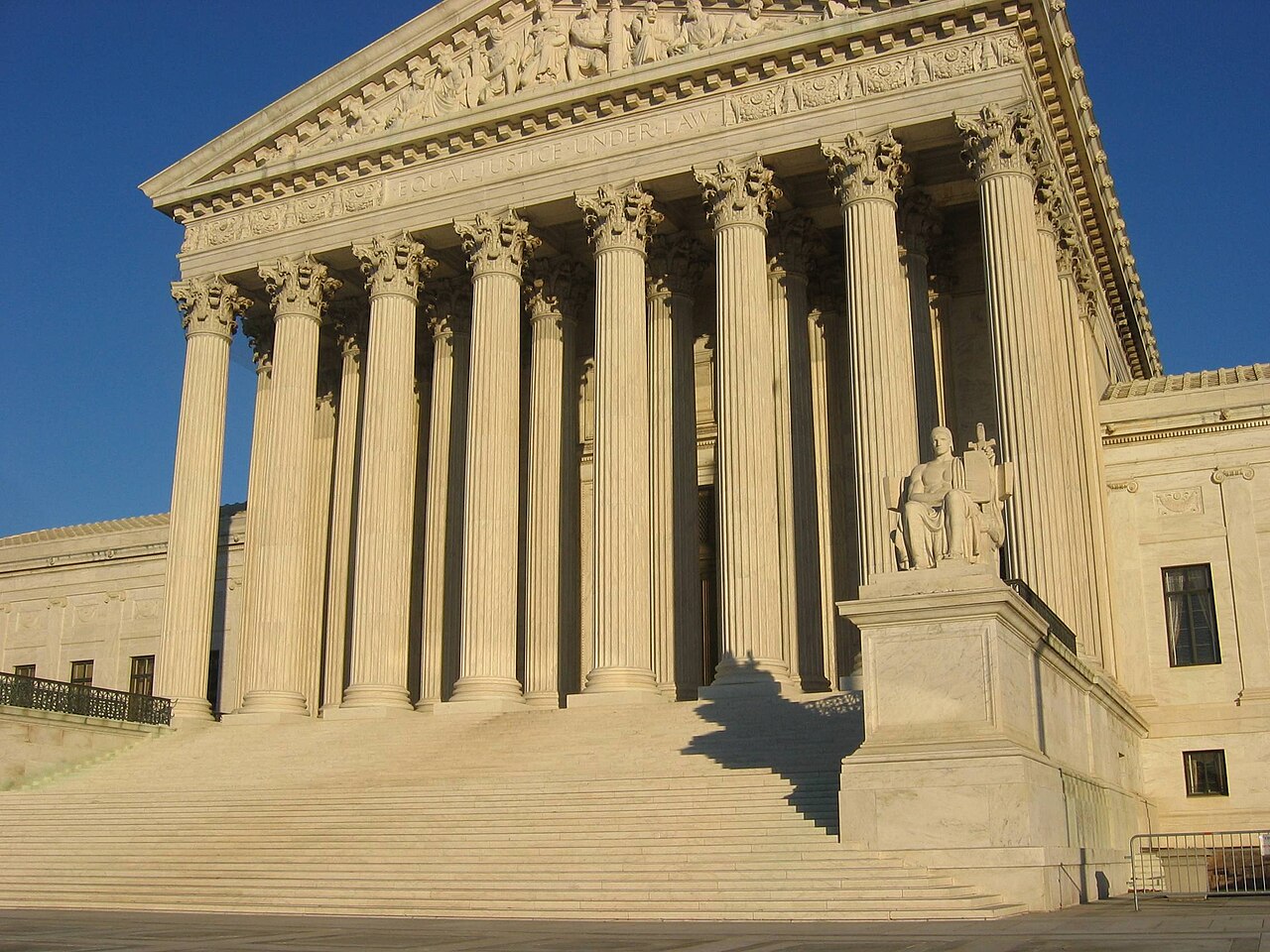 The U.S. Supreme Court building; the state plans to appeal the district ruling to the 8th Circuit.