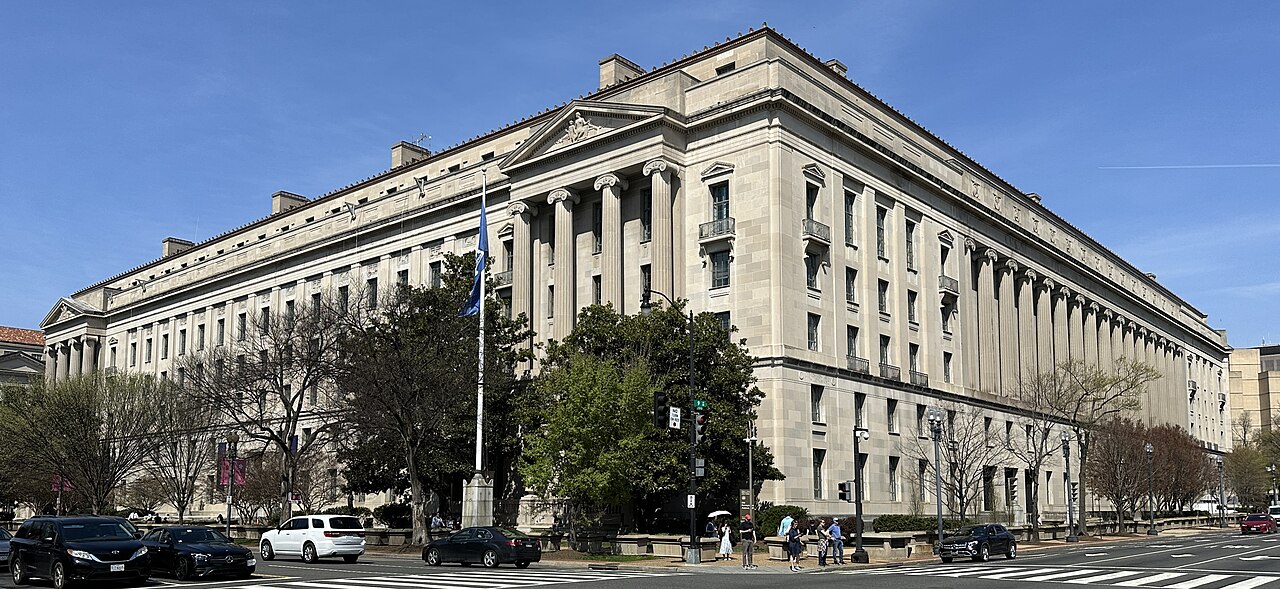 The Robert F. Kennedy Department of Justice Building in Washington, D.C.
