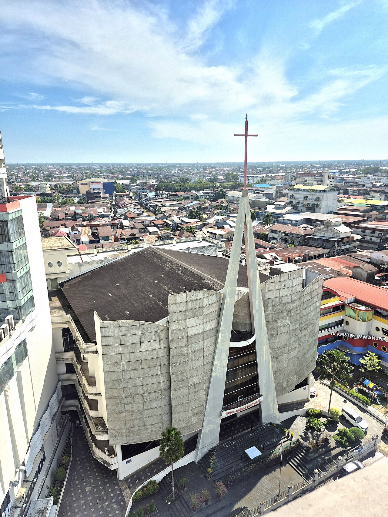 The West Kalimantan Christian Church (GKKB) congregation building in Pontianak, West Kalimantan. Illustrative.