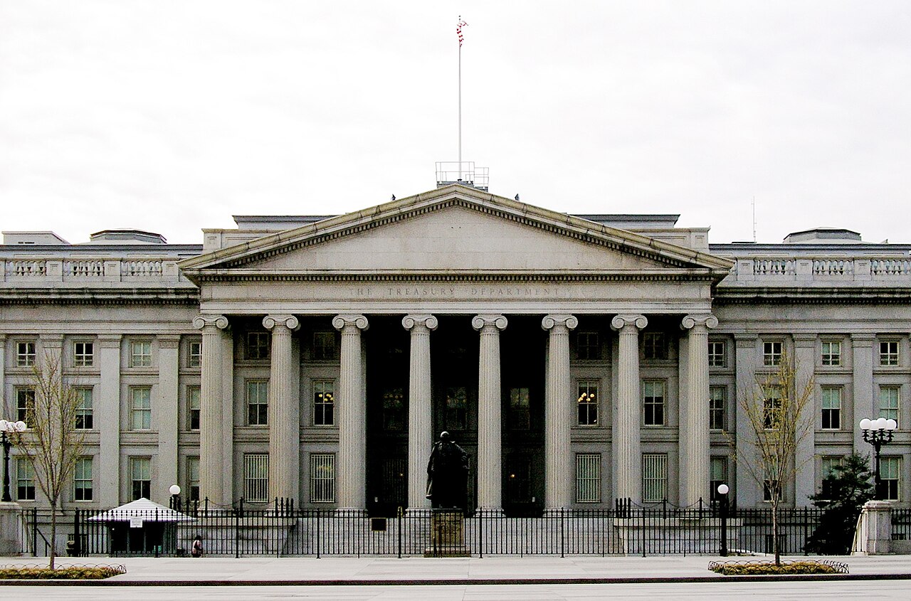 The Treasury Building in Washington, D.C.