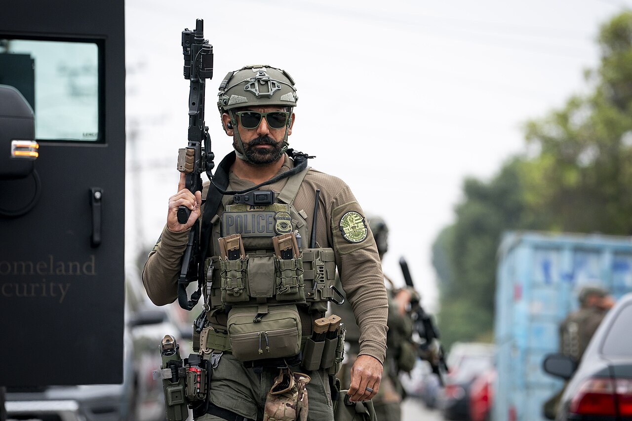 A U.S. Immigration and Customs Enforcement operation in Los Angeles, June 12, 2025.
