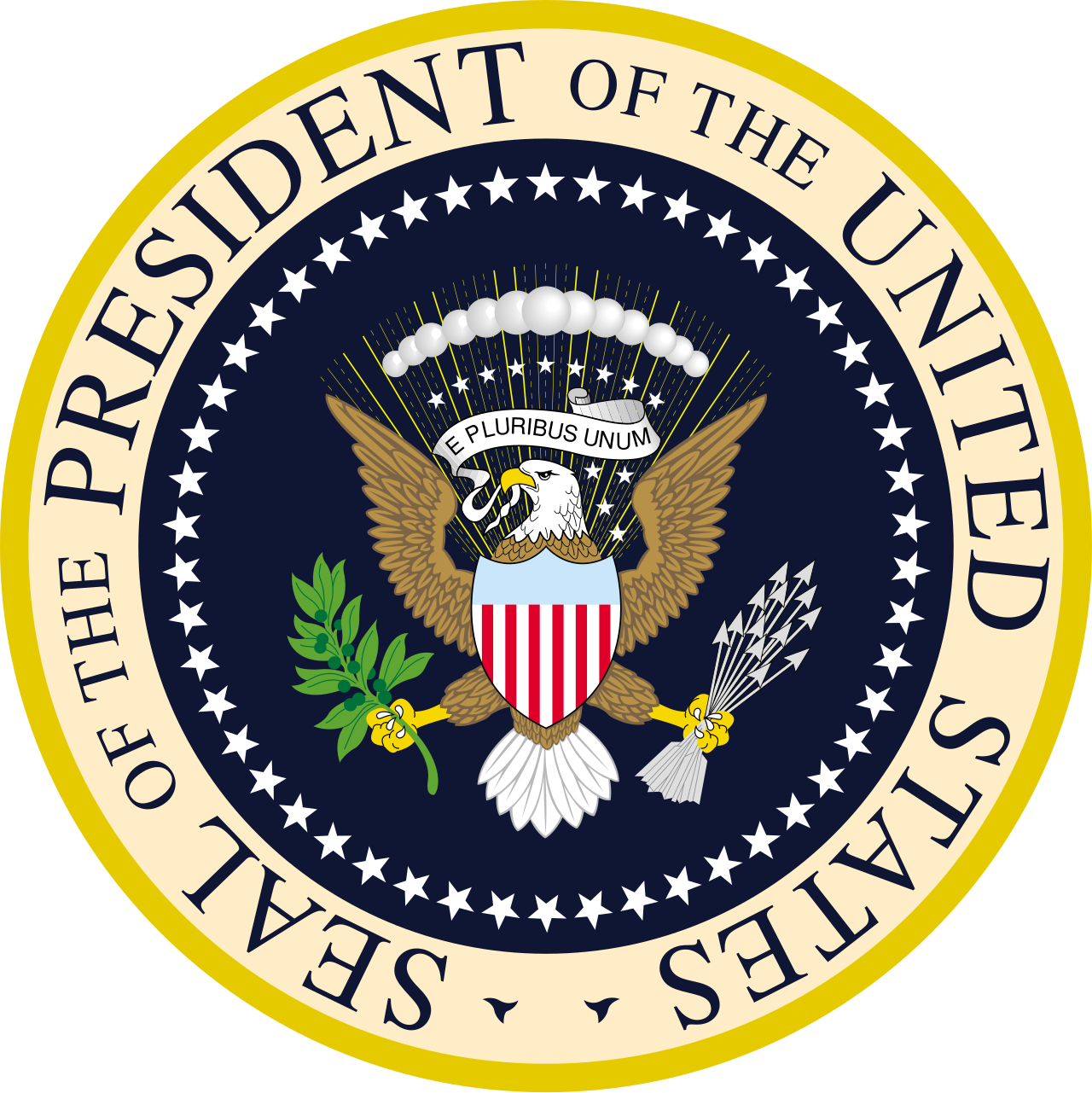 The Seal of the President of the United States. Trump issued the space policy as a presidential memorandum.
