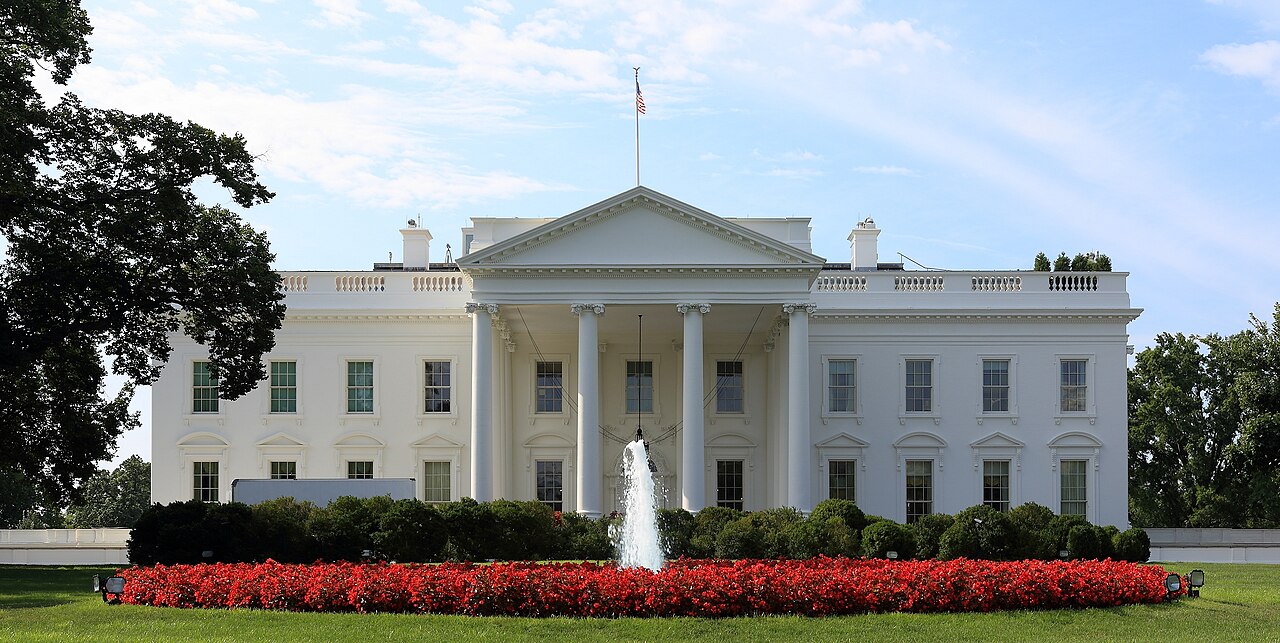 The north facade of the White House in Washington, D.C.