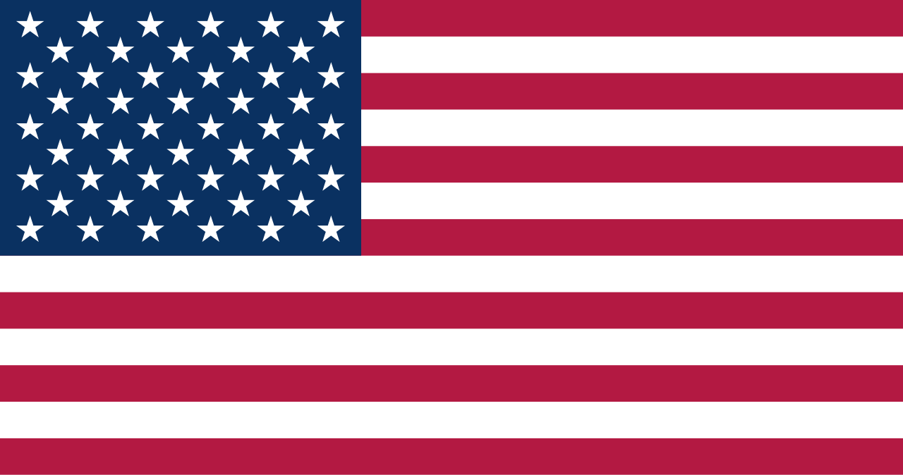 The national flag of the United States.