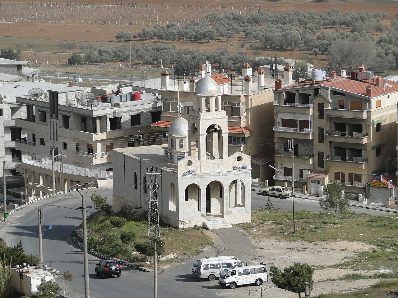 A church in the historically Christian town of Saidnaya, Syria. Illustrative.