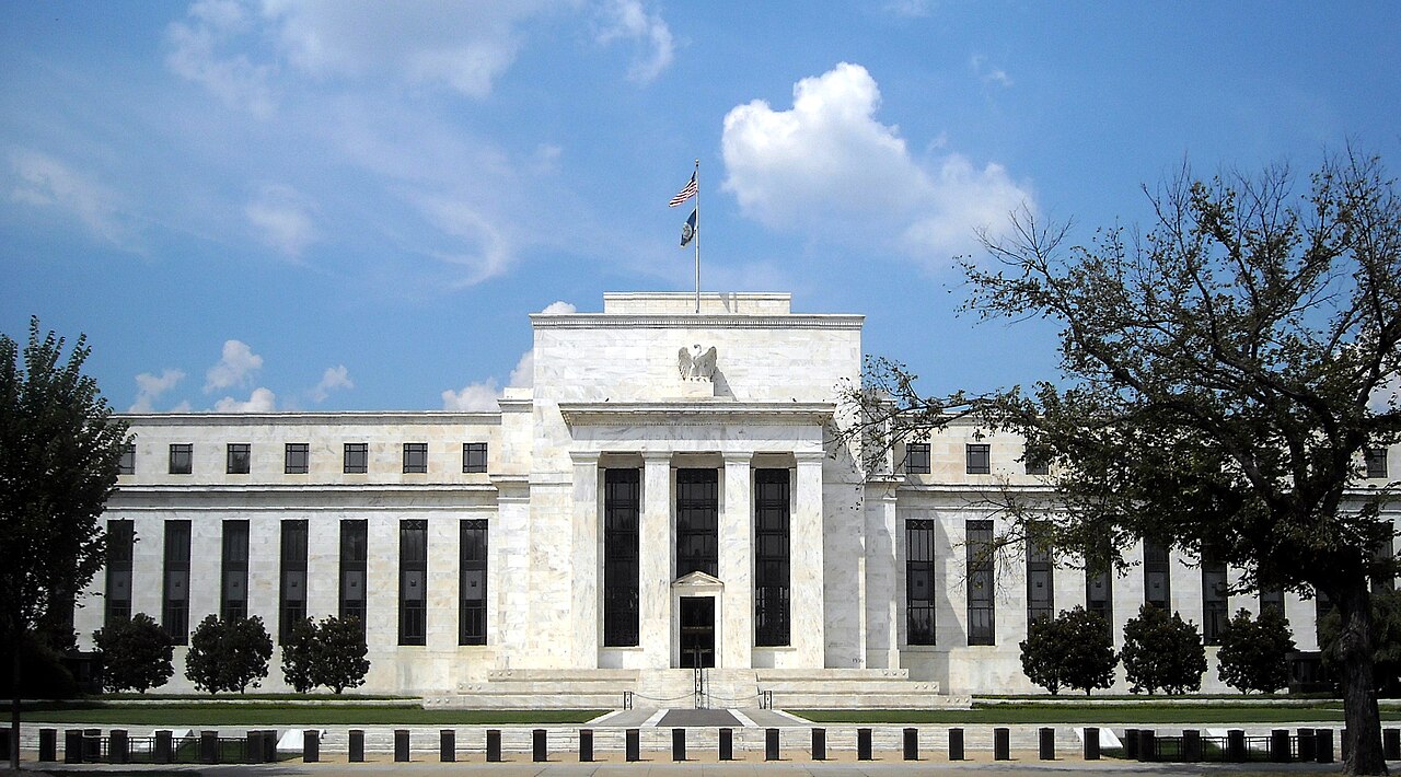 The Federal Reserve's Eccles Building; monetary policy and market rates shape Treasury borrowing costs.